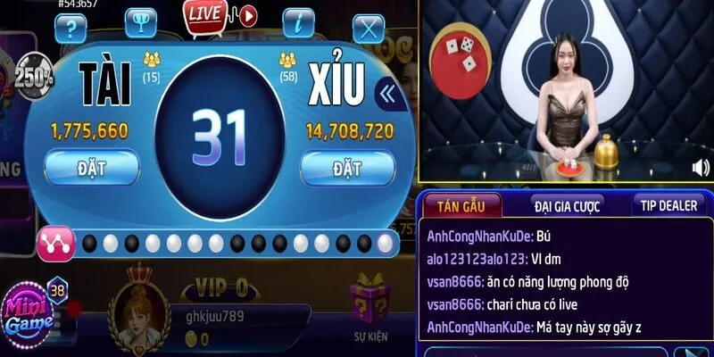 Tài xỉu live là trò chơi giải trí được săn đón nhiều nhất