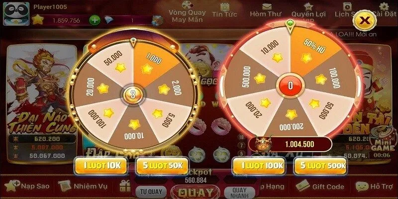 Chọn các phần thưởng hấp dẫn và đặc biệt trong trò chơi quay hũ thẻ cào